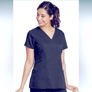BARCO Grey's Anatomy Women's Mia Top, V-Neck Scrub Top 3 Pocket/Princess Seaming